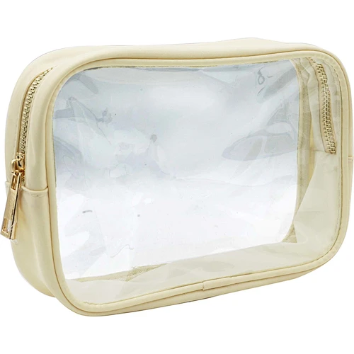 CLEAR RECTANGULAR POUCH-SAND